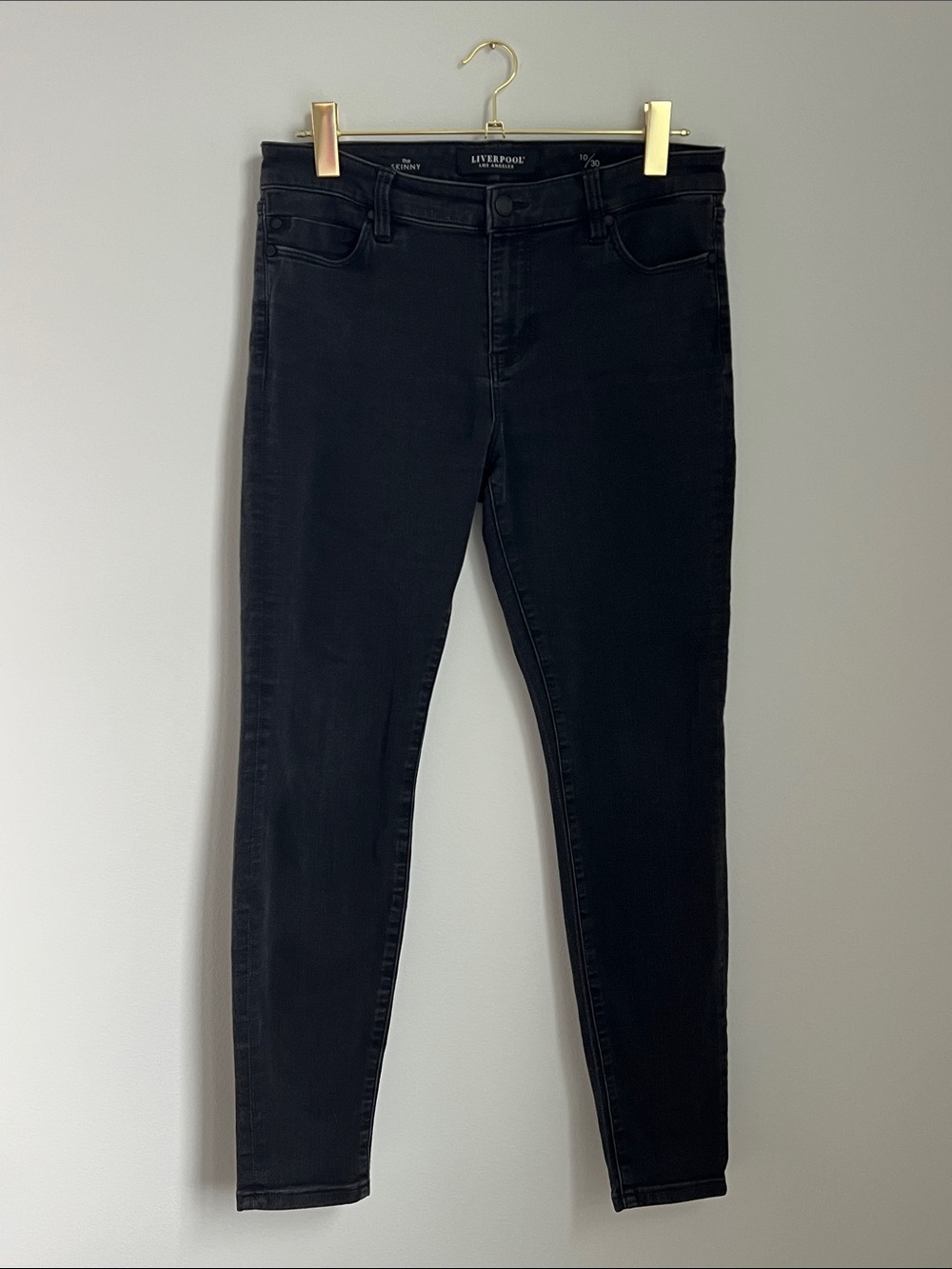 Liverpool | Los Angeles Women's The Skinny Jeans Black Rinse #LM2000F62 Size 10